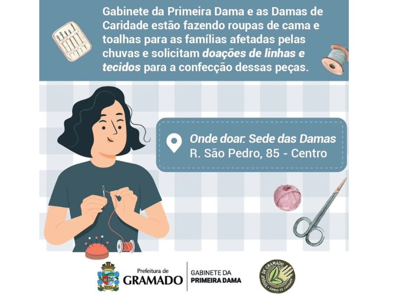 Doações ás famílias atingidas pela enchente no RS